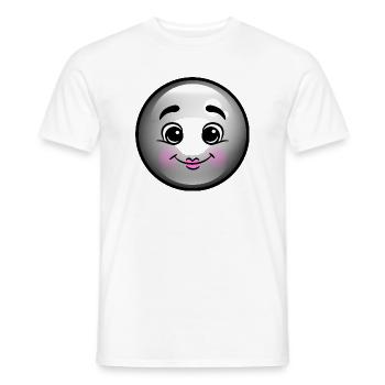 Cute Black Bubble - Men's T-Shirt - white - Front - AI Model Male 178 dark (178cm)