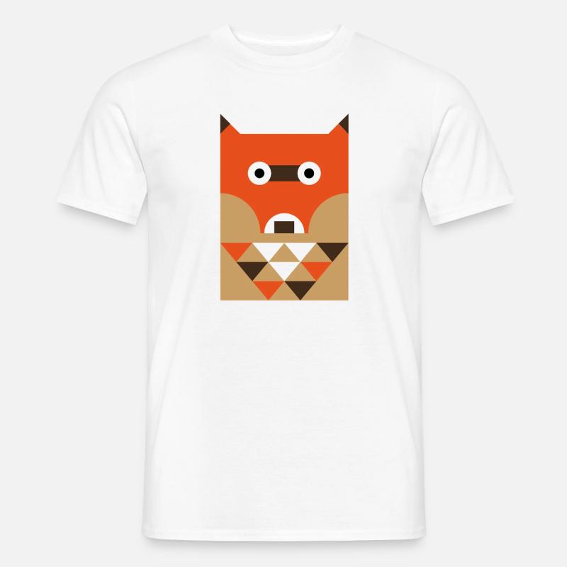 Volpe - T-shirt uomo - bianco