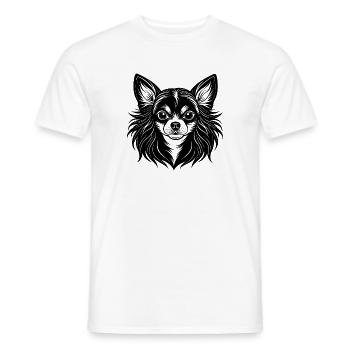 Chihuahua - T-shirt homme - blanc - Devant - AI Model Male 178 dark (178cm)