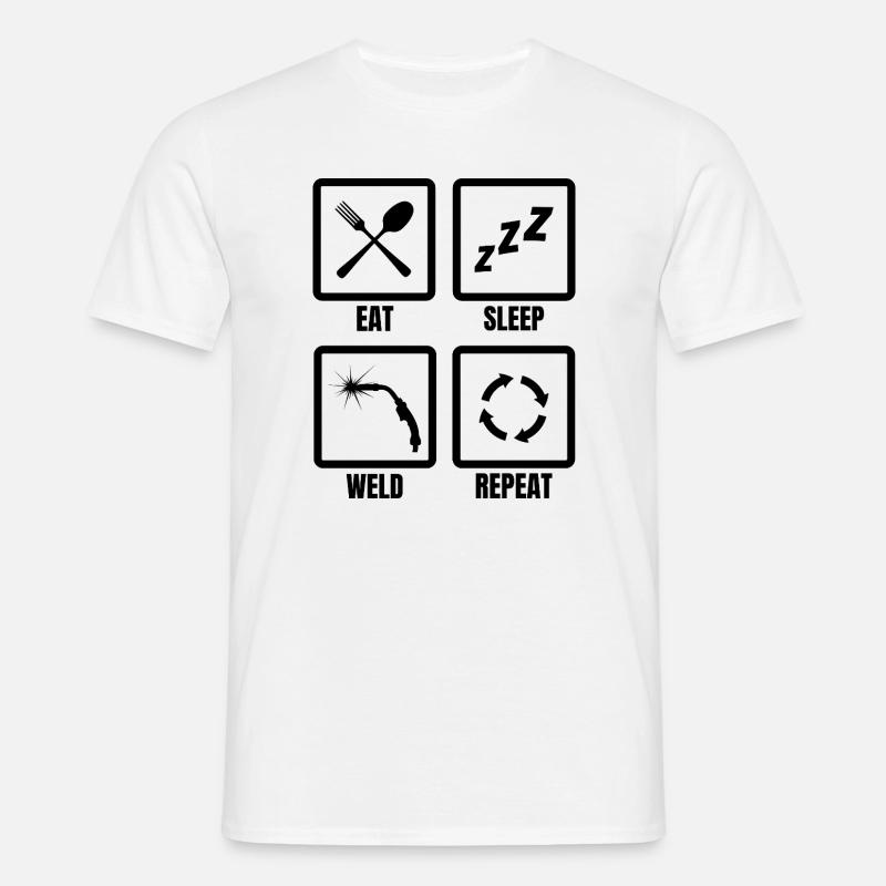 Welder routine - Men's T-Shirt - white