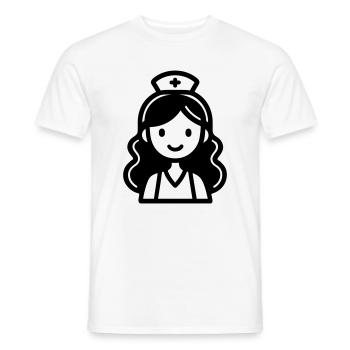 Krankenschwester - Männer T-Shirt - Weiß - Vorne - AI Model Male 178 dark (178cm)