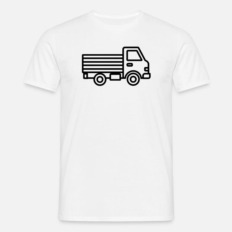 Lkw - Männer T-Shirt - Weiß