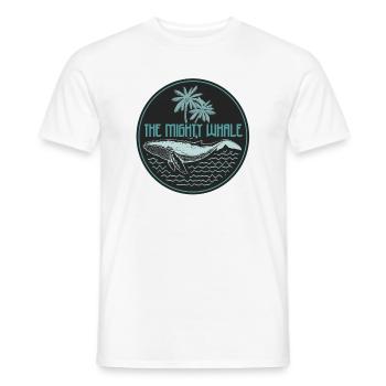 Mighty Whale Tropical Ocean Abzeichen - Männer T-Shirt - Weiß - Vorne - AI Model Male 178 dark (178cm)