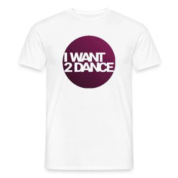 I Want 2 Dance – Kreisdesign - Männer T-Shirt - Weiß - Vorne - AI Model Male 178 dark (178cm)