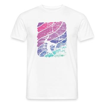 Aerialist Vintage Aerial Ring Lyra Air Ring - Men's T-Shirt - white - Front - AI Model Male 178 dark (178cm)