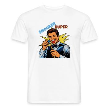 Snookerheld! Der Gewinner ist am Zug - Männer T-Shirt - Weiß - Vorne - AI Model Male 178 dark (178cm)