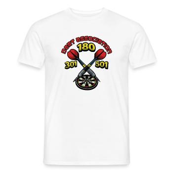 Association de fléchettes 180 - T-shirt homme - blanc - Devant - AI Model Male 178 dark (178cm)