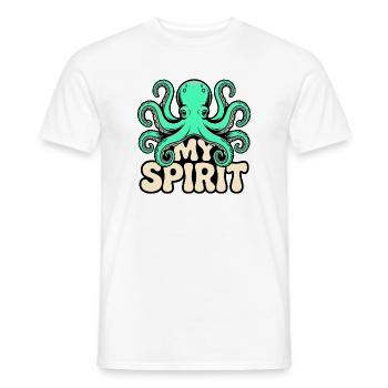 Oktopus Spirit - Männer T-Shirt - Weiß - Vorne - AI Model Male 178 dark (178cm)