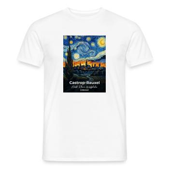 Castrop-Rauxel Germany Sternennacht  - Männer T-Shirt - Weiß - Vorne - AI Model Male 178 dark (178cm)