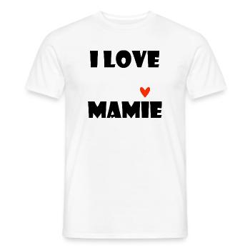 GRANNY. MAMMA. GRANDMOTHER. MOTHER'S DAY. - Men's T-Shirt - white - Front - AI Model Male 178 dark (178cm)