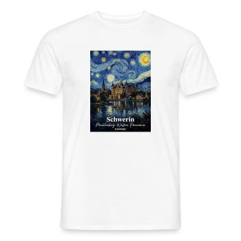 Schwerin Germany Sternennacht - Männer T-Shirt - Weiß - Vorne - AI Model Male 178 dark (178cm)