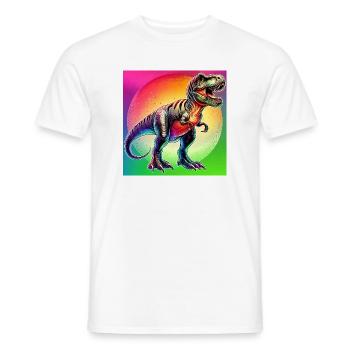 Dinosaurier - Männer T-Shirt - Weiß - Vorne - AI Model Male 178 dark (178cm)
