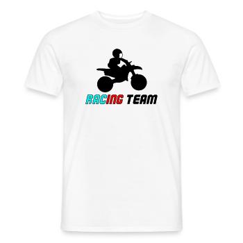 Racing Neon Typo Sprint - Männer T-Shirt - Weiß - Vorne - AI Model Male 178 dark (178cm)