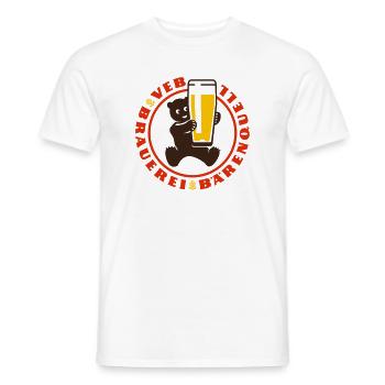 VEB Brewery Baerenquell - Men's T-Shirt - white - Front - AI Model Male 178 dark (178cm)