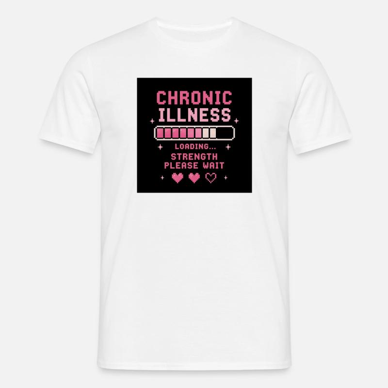     Loading Strength Invisible Battles - Men's T-Shirt - white