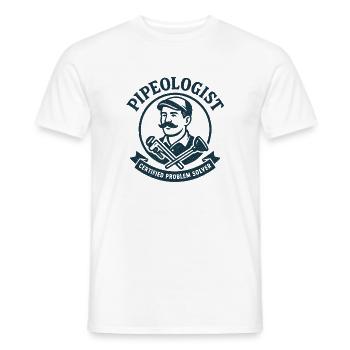 Rohr-Experte | Klempner Problemlöser - Männer T-Shirt - Weiß - Vorne - AI Model Male 178 dark (178cm)