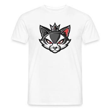 Couronne tête de chat - T-shirt homme - blanc - Devant - AI Model Male 178 dark (178cm)