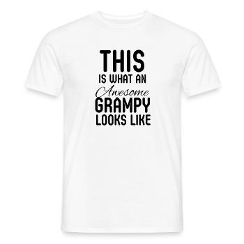 So sieht ein großartiger Opa aus - Männer T-Shirt - Weiß - Vorne - AI Model Male 178 dark (178cm)