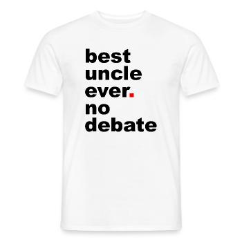 Meilleur slogan d’oncle - T-shirt homme - blanc - Devant - AI Model Male 178 dark (178cm)