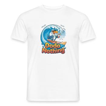 Dodo Surfer auf Tropenwelle - Männer T-Shirt - Weiß - Vorne - AI Model Male 178 dark (178cm)