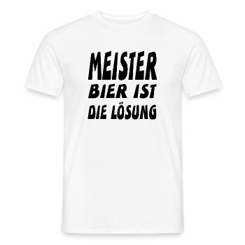 Meister - Männer T-Shirt - Weiß - Vorne - AI Model Male 178 dark (178cm)
