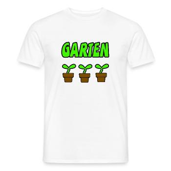 Garten - Männer T-Shirt - Weiß - Vorne - AI Model Male 178 dark (178cm)