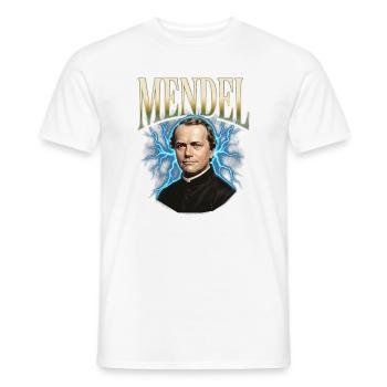 Gregor Mendel Donner - Männer T-Shirt - Weiß - Vorne - AI Model Male 178 dark (178cm)