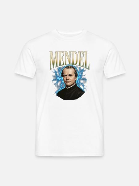 Gregor Mendel Donner - Männer T-Shirt - Weiß