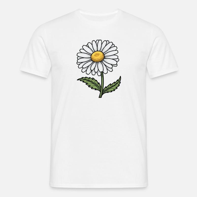 Gänseblümchen - Männer T-Shirt - Weiß