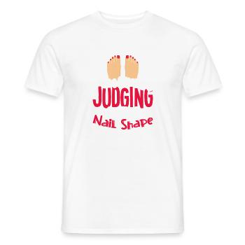 Nail Designer Nail Designer Cosmetics Nail Salon - Men's T-Shirt - white - Front - AI Model Male 178 dark (178cm)