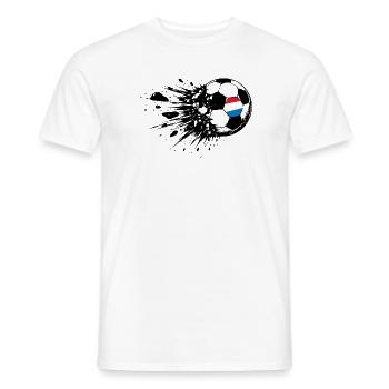 Football Holland Flag Ball Design - T-shirt homme - blanc - Devant - AI Model Male 178 dark (178cm)