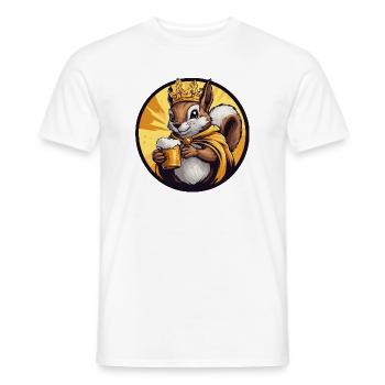 Bière d’écureuil drôle - T-shirt homme - blanc - Devant - AI Model Male 178 dark (178cm)