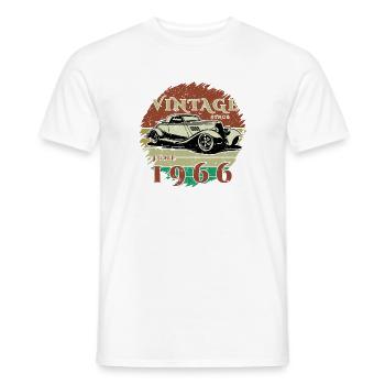 60th Birthday - Classic - Vintage since 06/1966 - Men's T-Shirt - white - Front - AI Model Male 178 dark (178cm)