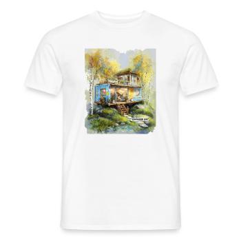 Container Life Woodland Studio - Männer T-Shirt - Weiß - Vorne - AI Model Male 178 dark (178cm)