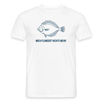  Mich Flundert Nichts Mehr Lustiger Flunder Spruch - Männer T-Shirt - Weiß - Vorne - AI Model Male 178 dark (178cm)