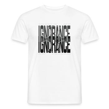 Courage Against Fear Cross Design - Men's T-Shirt - white - Front - AI Model Male 178 dark (178cm)