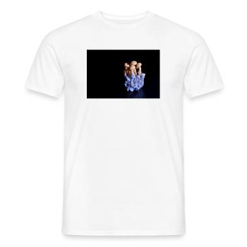 Luminous Mushroom Cluster Neon Glow - Men's T-Shirt - white - Front - AI Model Male 178 dark (178cm)