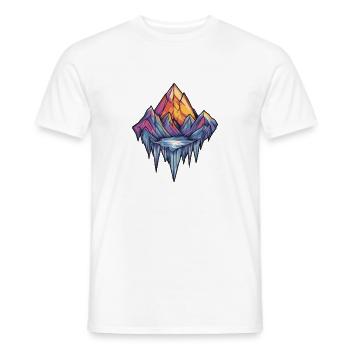 Eisberge Symbol Berge - Men's T-Shirt - white - Front - AI Model Male 178 dark (178cm)