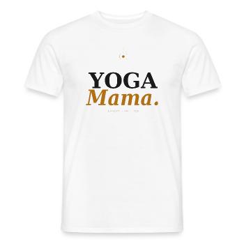 Yoga Mama Namaste - Männer T-Shirt - Weiß - Vorne - AI Model Male 178 dark (178cm)