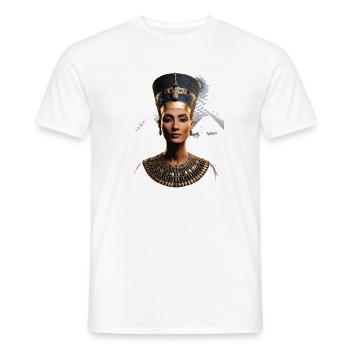 Portrait of Nefertiti - Men's T-Shirt - white - Front - AI Model Male 178 dark (178cm)