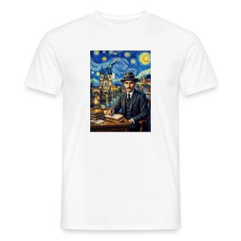 Franz Kafka Sternennacht - Männer T-Shirt - Weiß - Vorne - AI Model Male 178 dark (178cm)