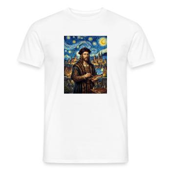 Albrecht Durer Sternennacht - Männer T-Shirt - Weiß - Vorne - AI Model Male 178 dark (178cm)