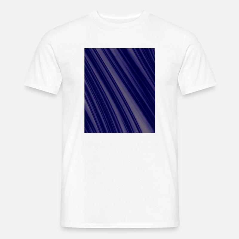 Navy Diagonal Structures - Men's T-Shirt - white