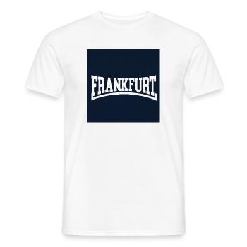 FRANKFURT - Männer T-Shirt - Weiß - Vorne - AI Model Male 178 dark (178cm)