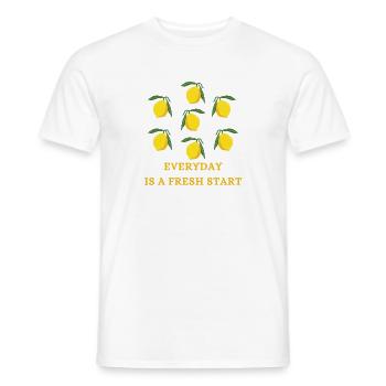 Lemons Fresh Restart - T-shirt homme - blanc - Devant - AI Model Male 178 dark (178cm)