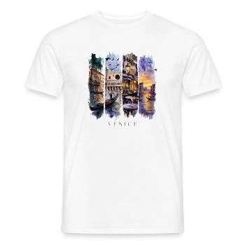 Venedig Urlaub Travel – Italien Geschenk - Männer T-Shirt - Weiß - Vorne - AI Model Male 178 dark (178cm)