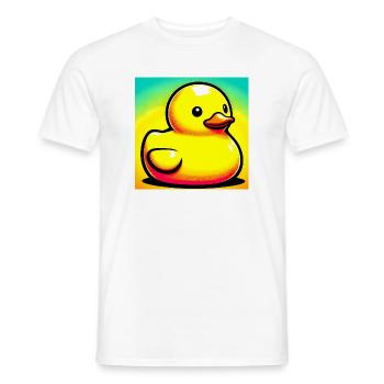 Ente Ente Ente Ente Ente - Männer T-Shirt - Weiß - Vorne - AI Model Male 178 dark (178cm)