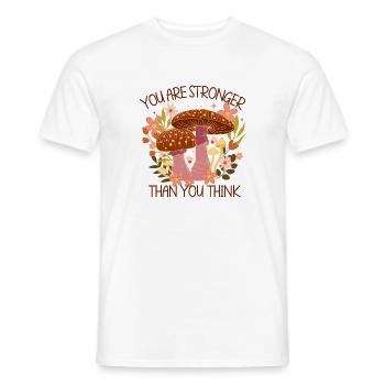 Du bist stärker, als du denkst - Männer T-Shirt - Weiß - Vorne - AI Model Male 178 dark (178cm)