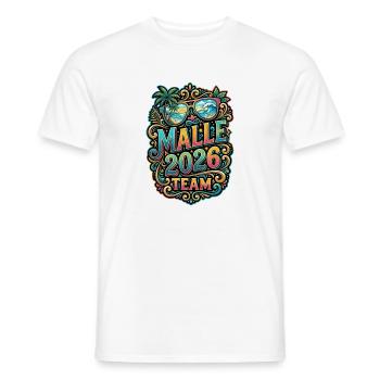 Malle 2026 Colorful Tropical - Men's T-Shirt - white - Front - AI Model Male 178 dark (178cm)