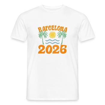 Barcelona 2026 - Männer T-Shirt - Weiß - Vorne - AI Model Male 178 dark (178cm)